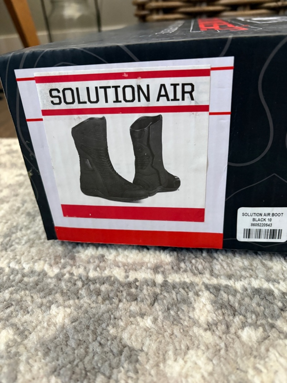 Solution Air Women’s Black Combat Moto Boots